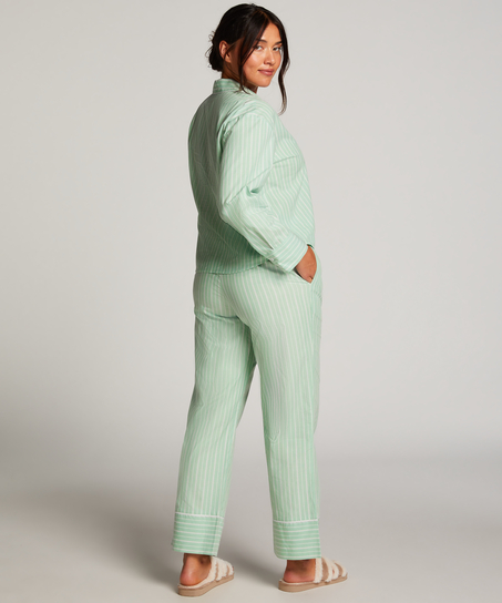 Cotton Pyjama Pants, Green