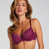 Marine Non-Padded Underwired Bra, Purple