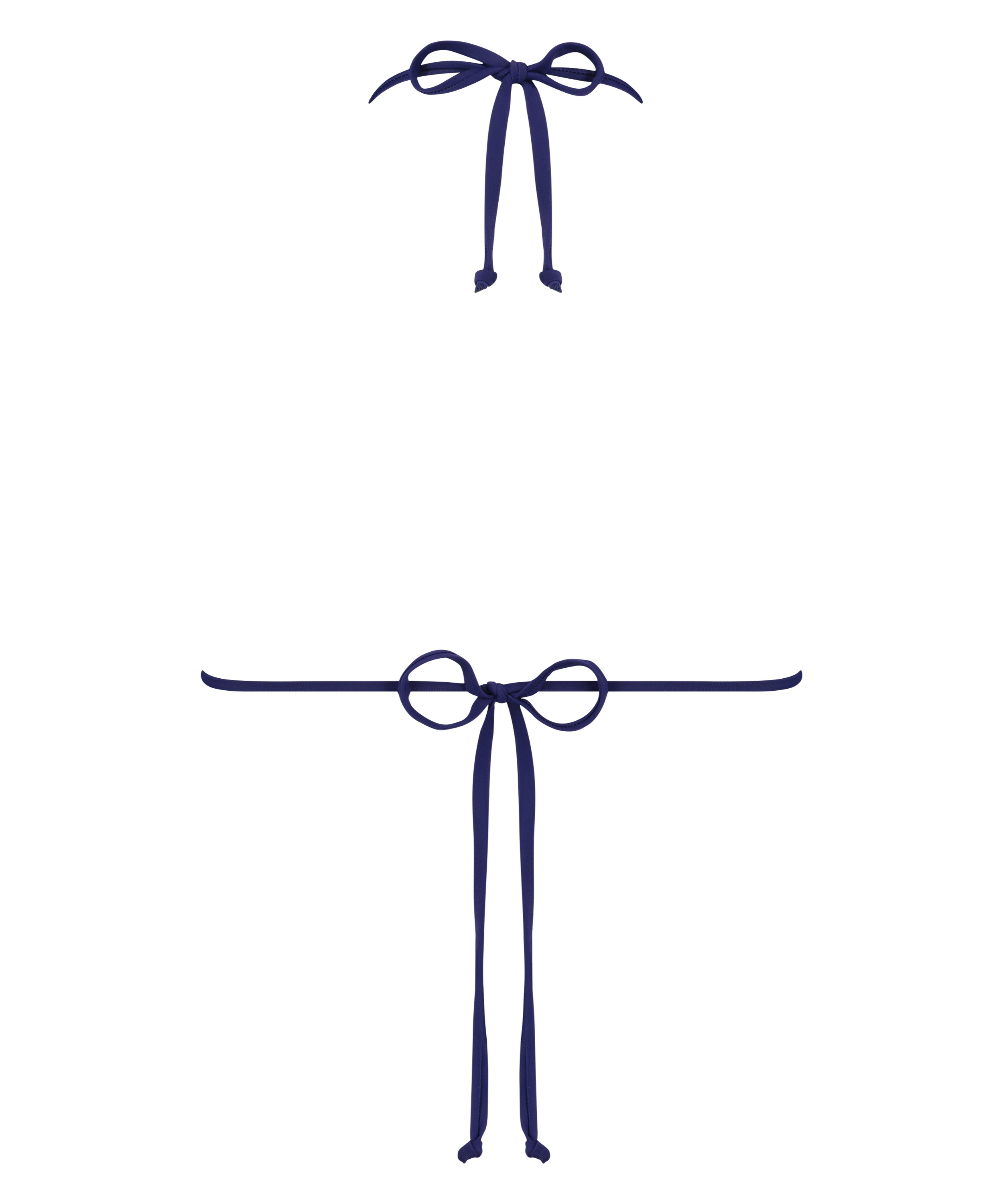 Doha triangle bikini top, Blue, main