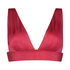 Lola triangle bikini top, Red