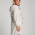Fleece Bathrobe, Beige