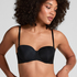 Jane Padded Strapless Underwired Bra, Black
