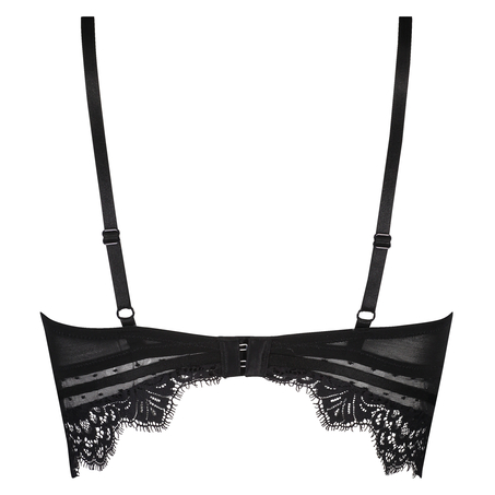 Marilee Padded Underwired Longline Bra, Black