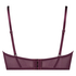 Macy padded strapless longline underwired bra, Purple