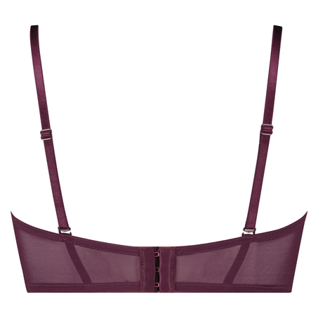 Macy padded strapless longline underwired bra, Purple