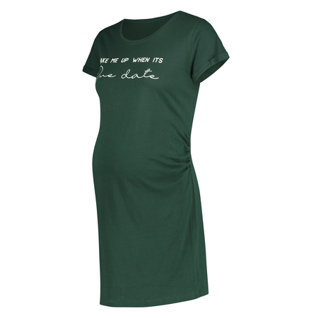 Short-Sleeved Maternity Nightshirt, Green