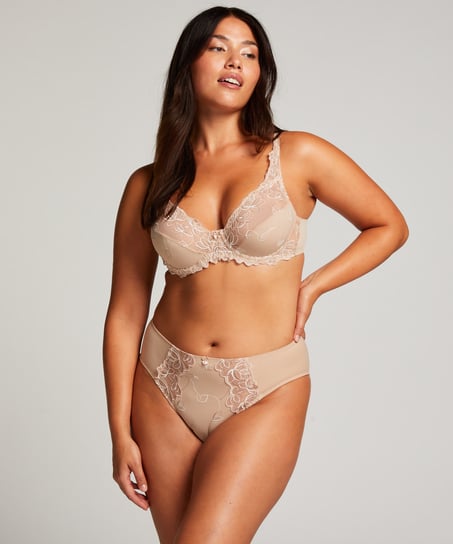 Diva High Knickers, Beige