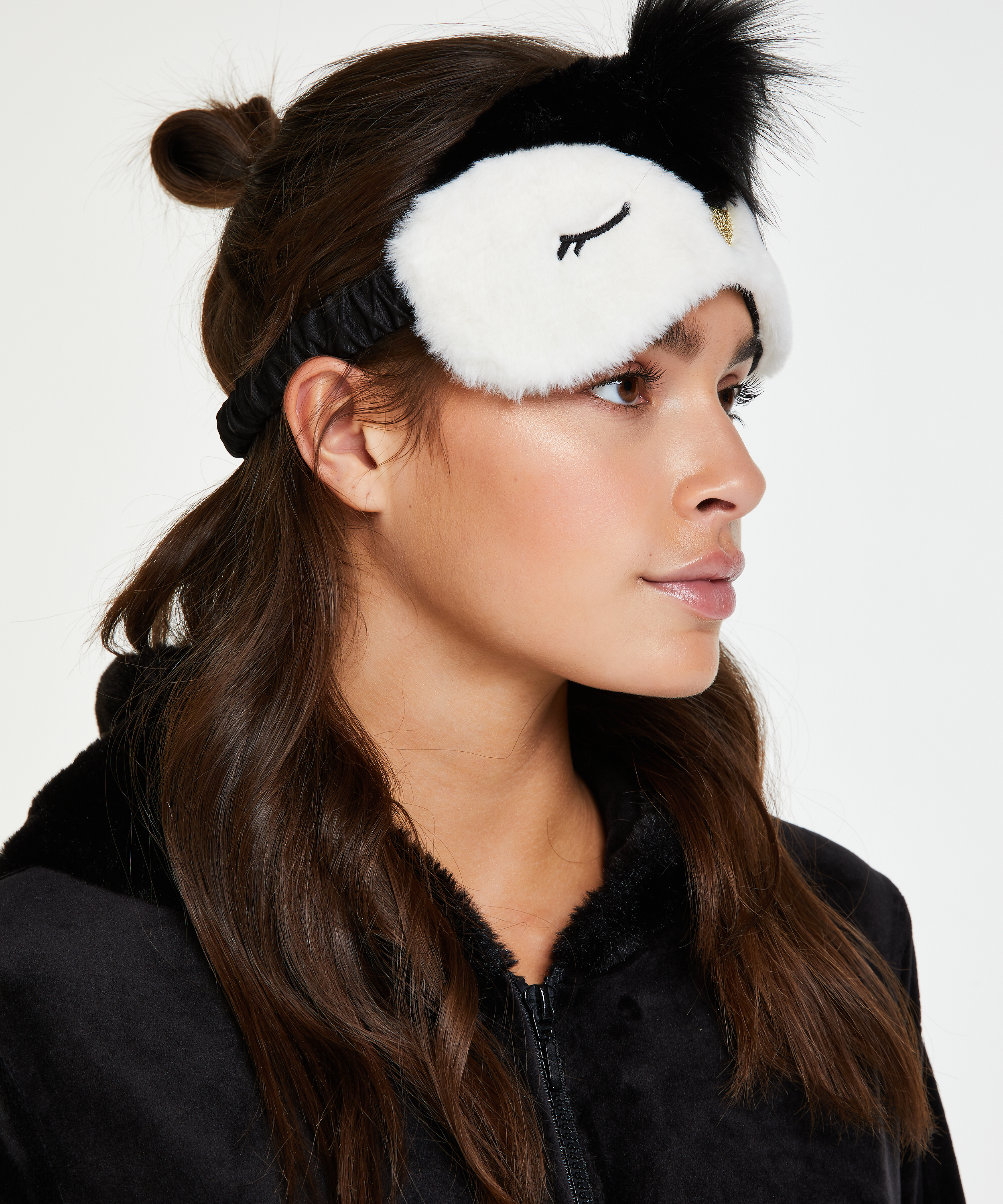 Animal Eye Mask, Black, main