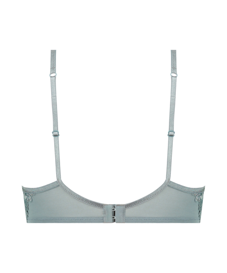 Meghan Non-Padded Underwired Longline Bra, Blue