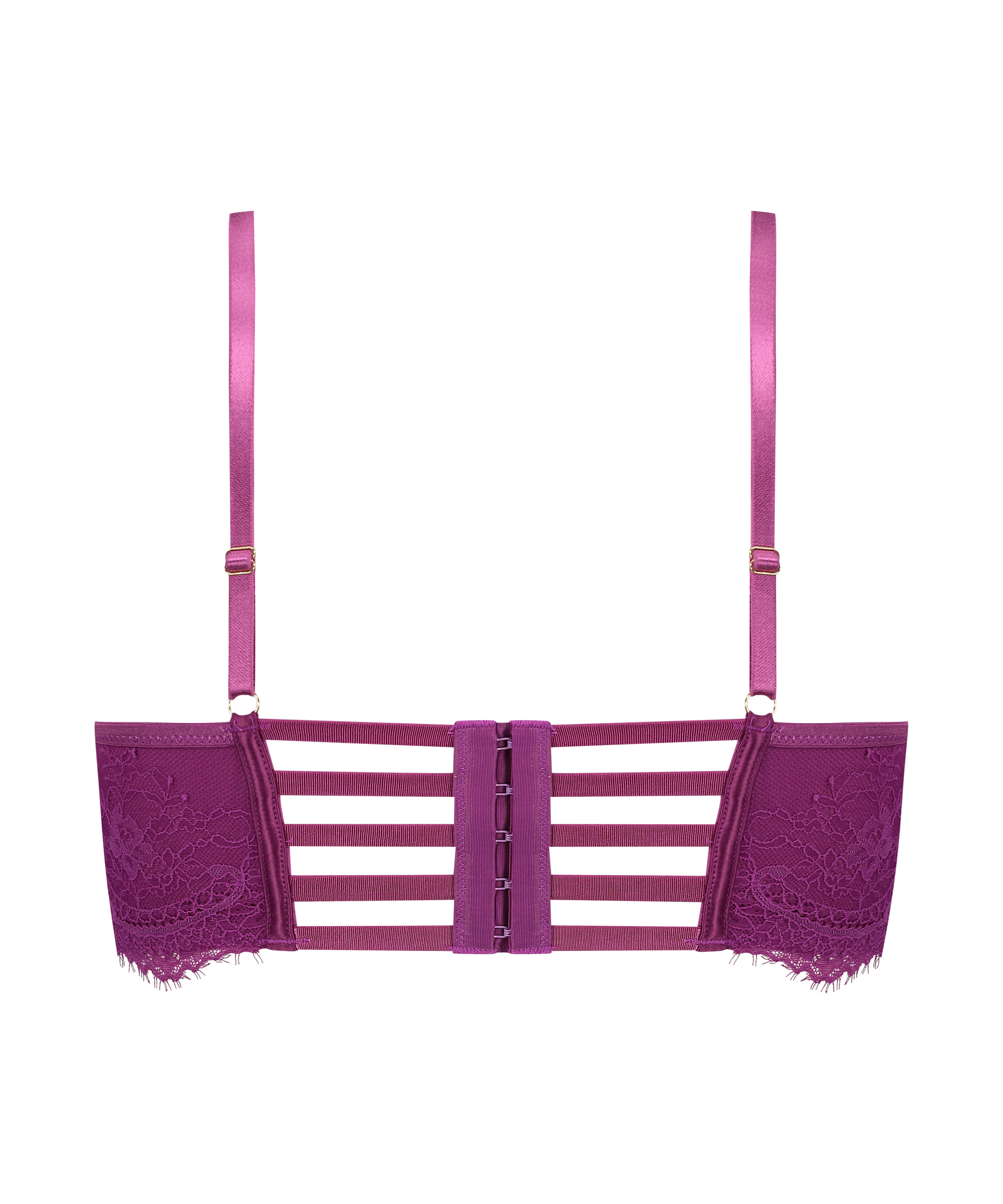 Monet Non-Padded Longline Underwired Bra, Purple, main