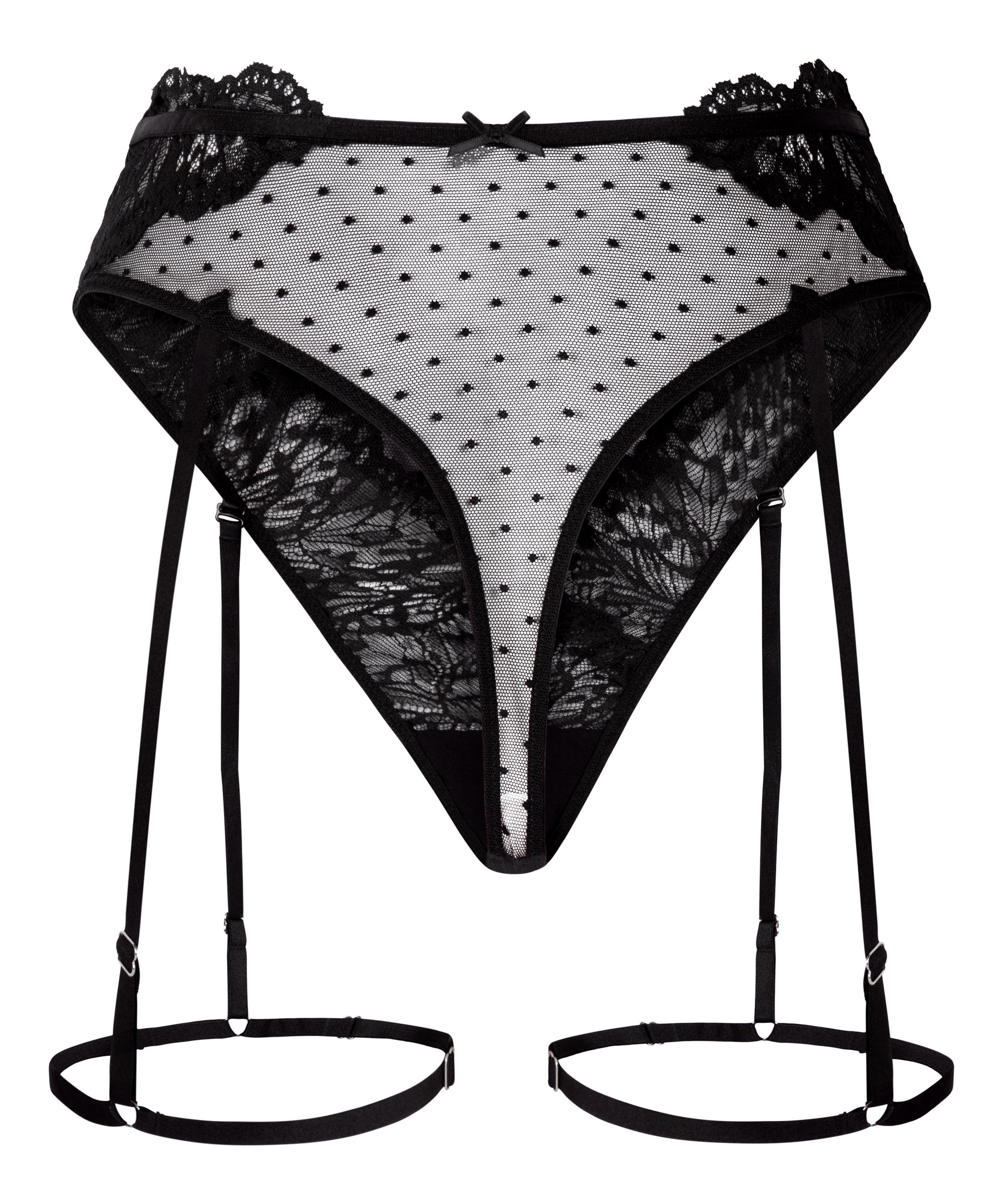 Posie Suspender String, Black, main
