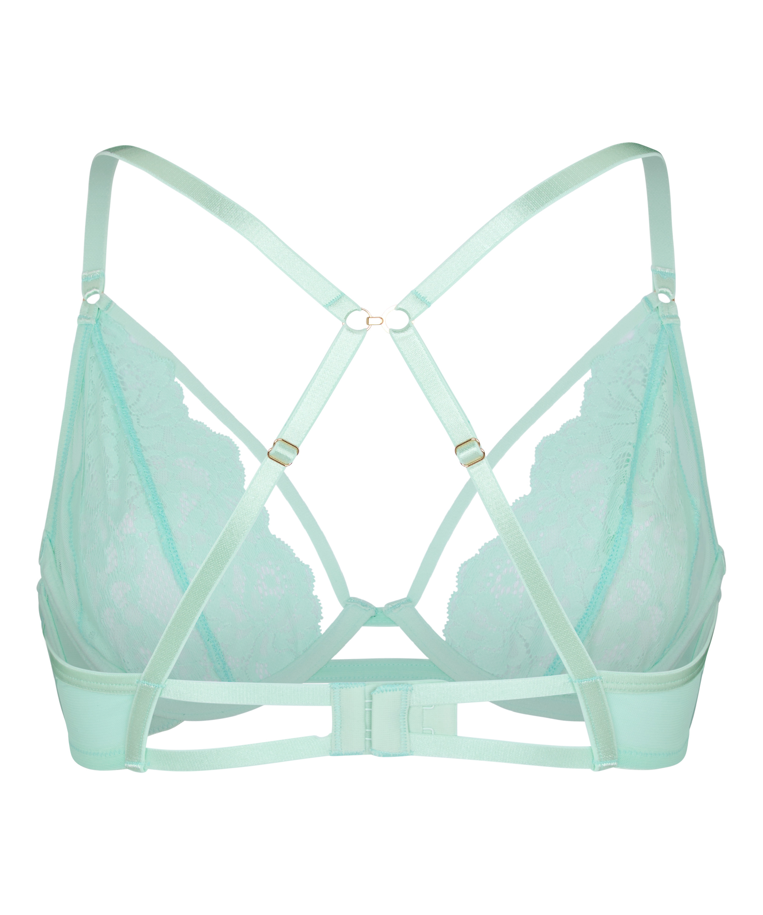 Cinnamon Non-Padded Underwired Bra, Green, main