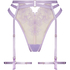 Tara high-cut thong, Purple