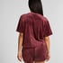 Velvet Pocket shorts, Red