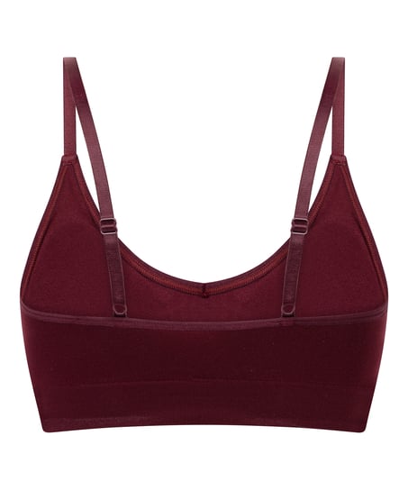 Dide Triangle Bralette, Red