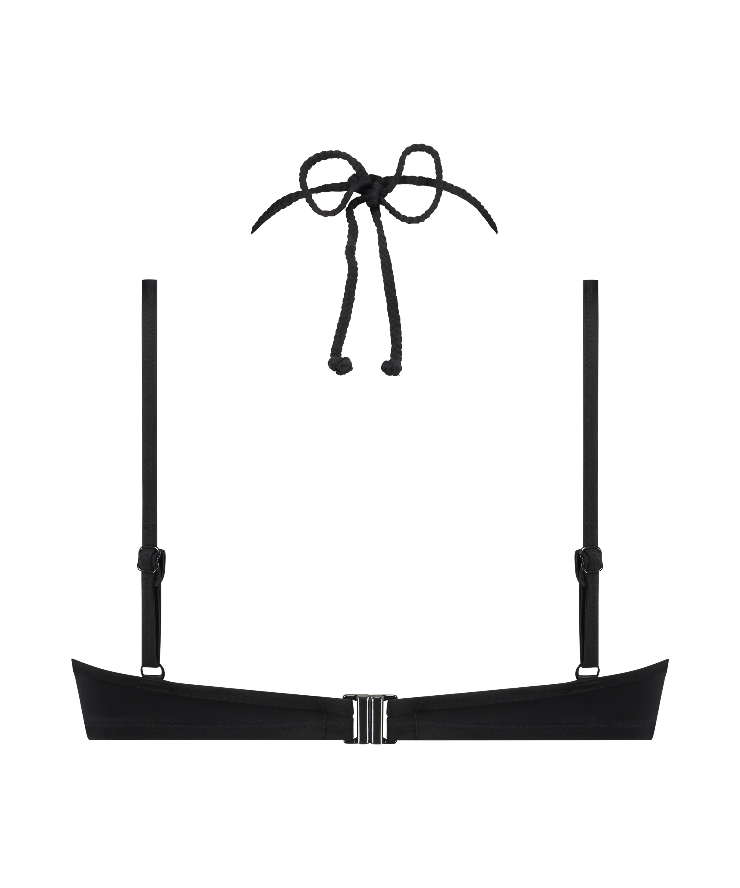 Luxe padded Underwired Bikini Top, Black, main