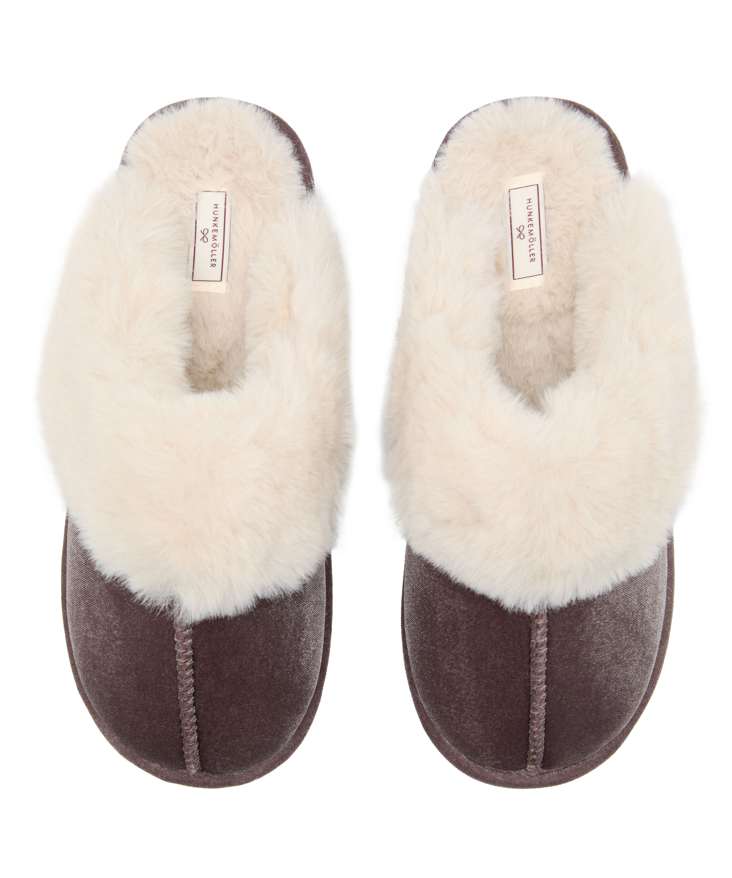 Slipper Velour, Beige
