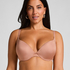 Smooth Padded Underwired Push-Up Bra, Brown