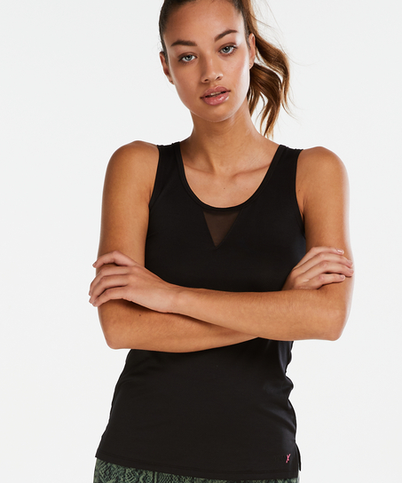 HKMX mesh tank top, Black