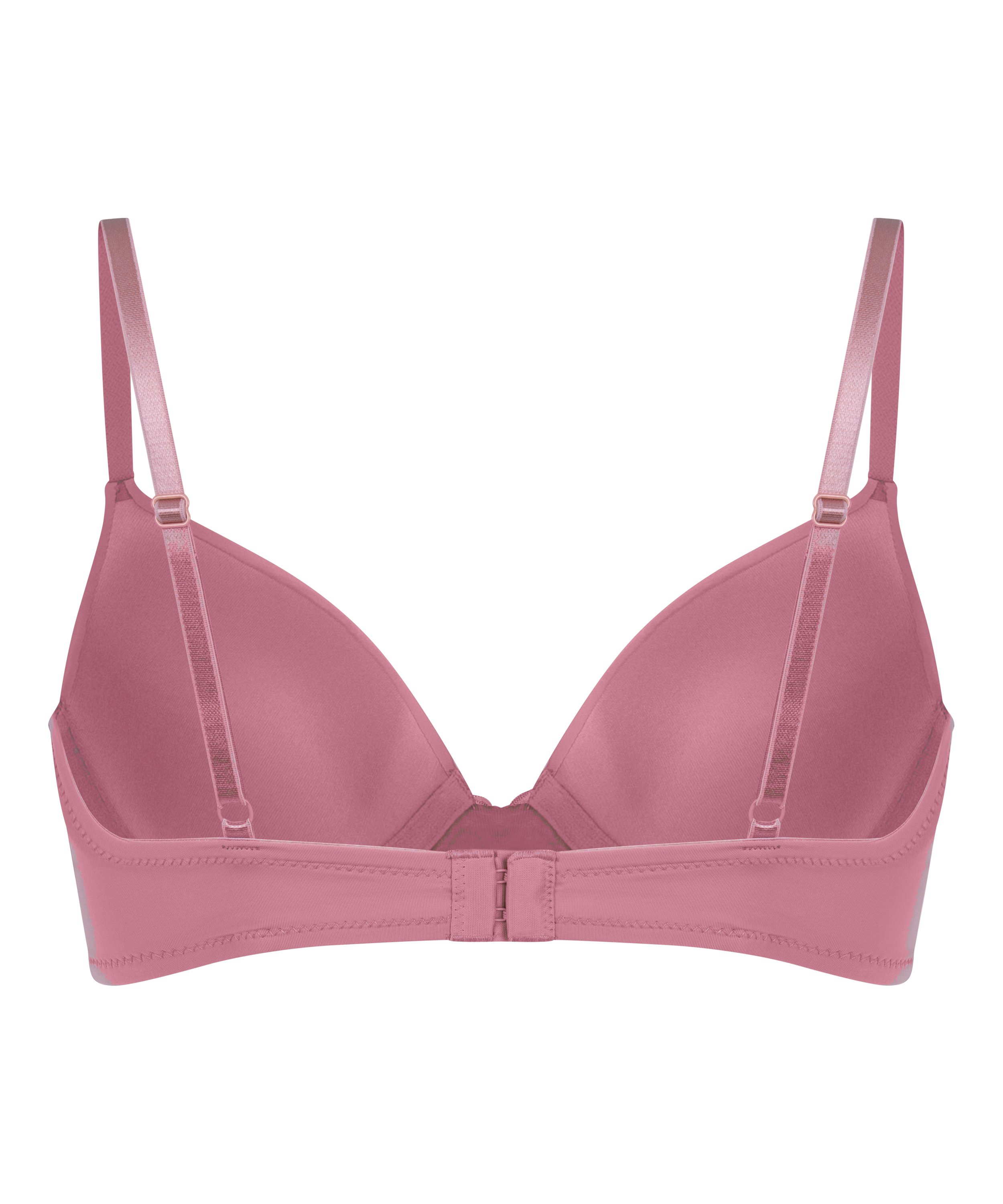Plunge Padded Underwired Bra, Pink, main