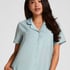 Pyjama Jacket Crinkled, Blue