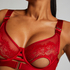 Aurelia Non-Padded Underwired Bra, Red