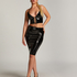 Fake Leather Skirt, Black