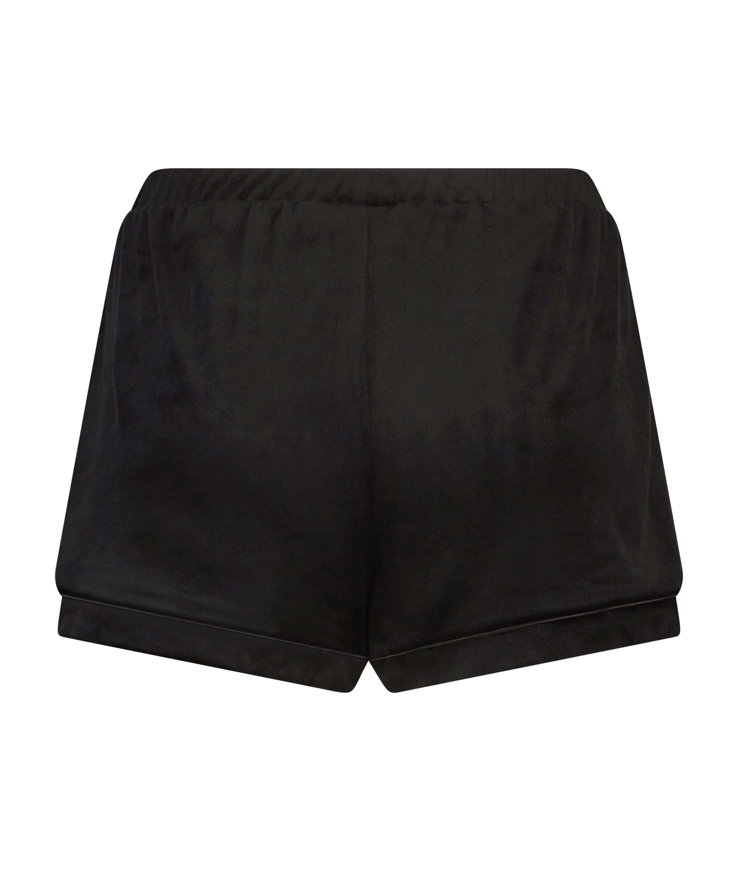 Velvet shorts, Black, main