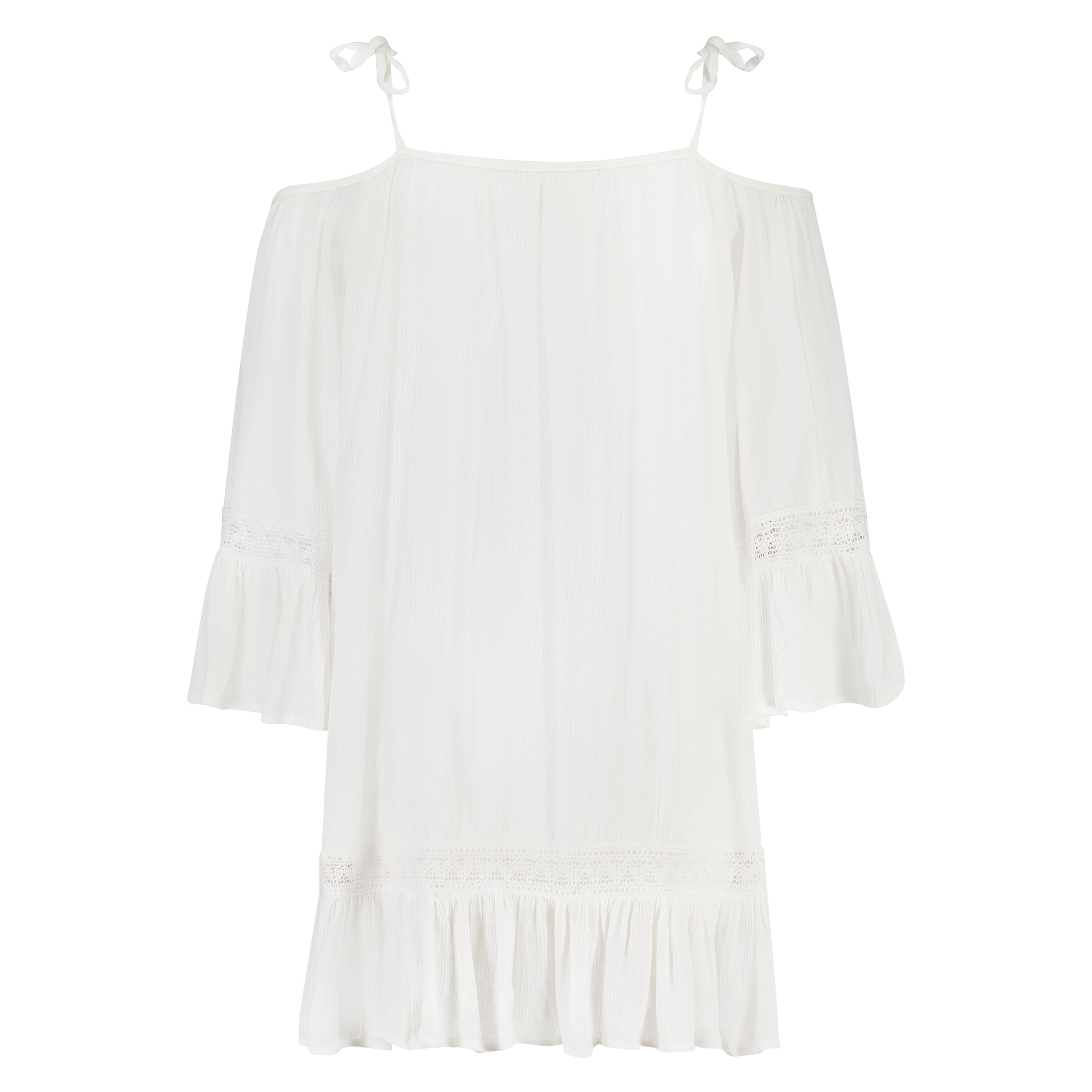 Off Shoulder Tunic, White, main