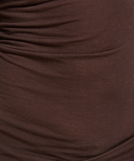 super soft Boatneck Shirt with Cashmere, Brown
