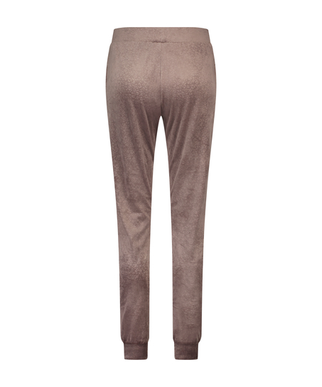 Velours Jogging Pants, Brown