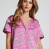 Satin Short-Sleeved Jacket, Purple