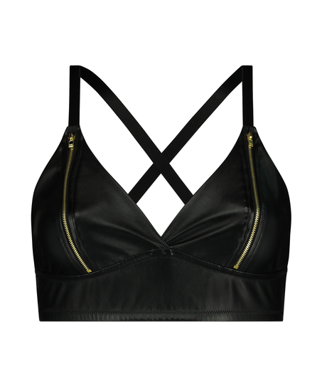 Matrix Curvy Bralette, Black