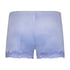 Velvet lace shorts, Blue