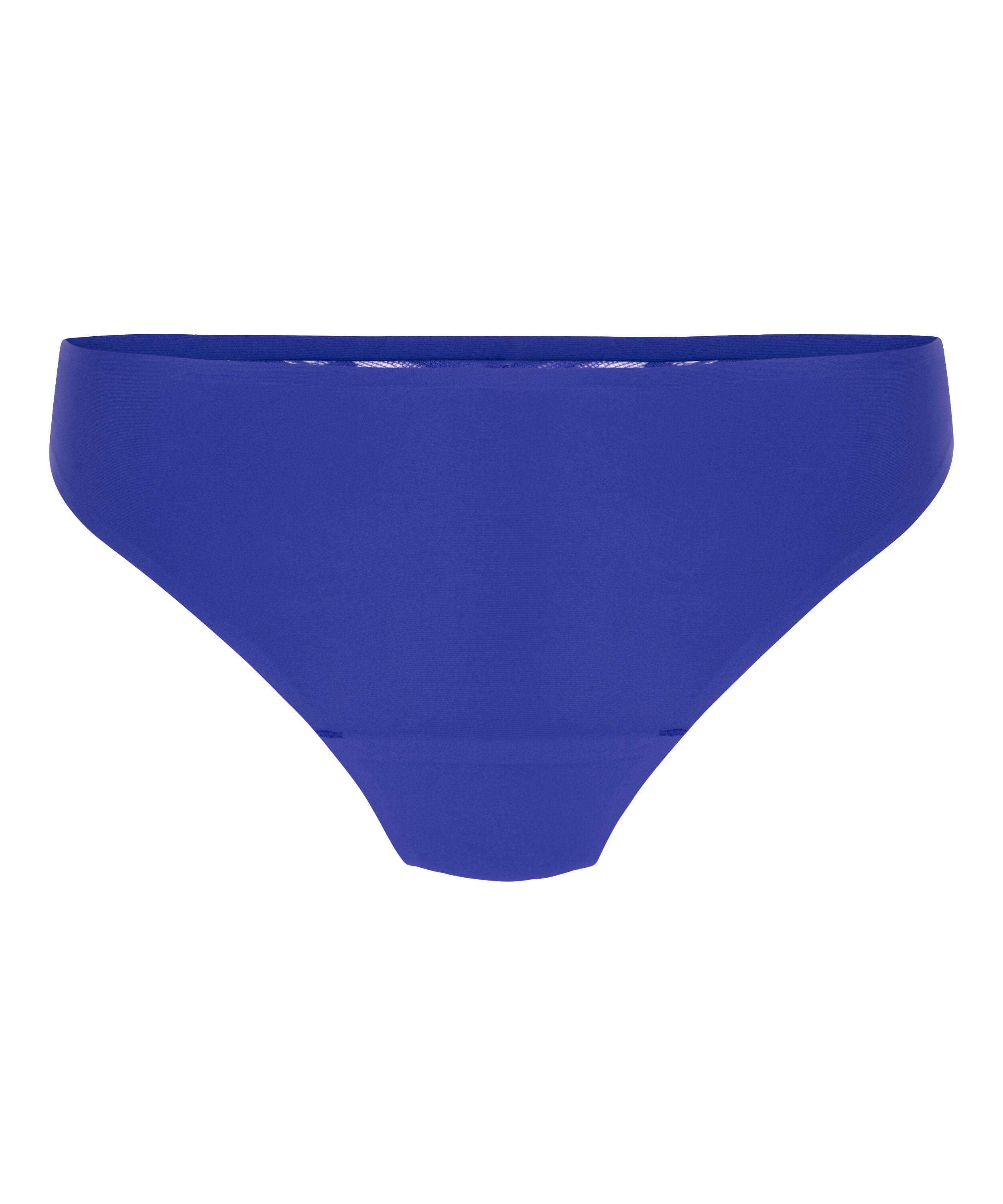 Lace Back Invisible Thong, Blue