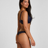 Lace Back Invisible Thong, Blue