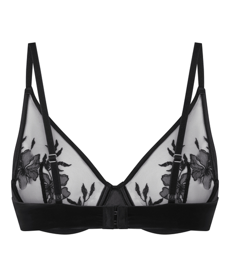 Hilton Non-Padded Underwired Bra, Black