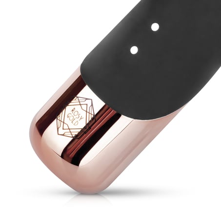 Rosy Gold Rabbit Vibrator, Black