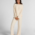 Brushed Jersey Trousers, White