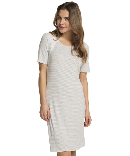 Round Neck Nightshirt, Gray