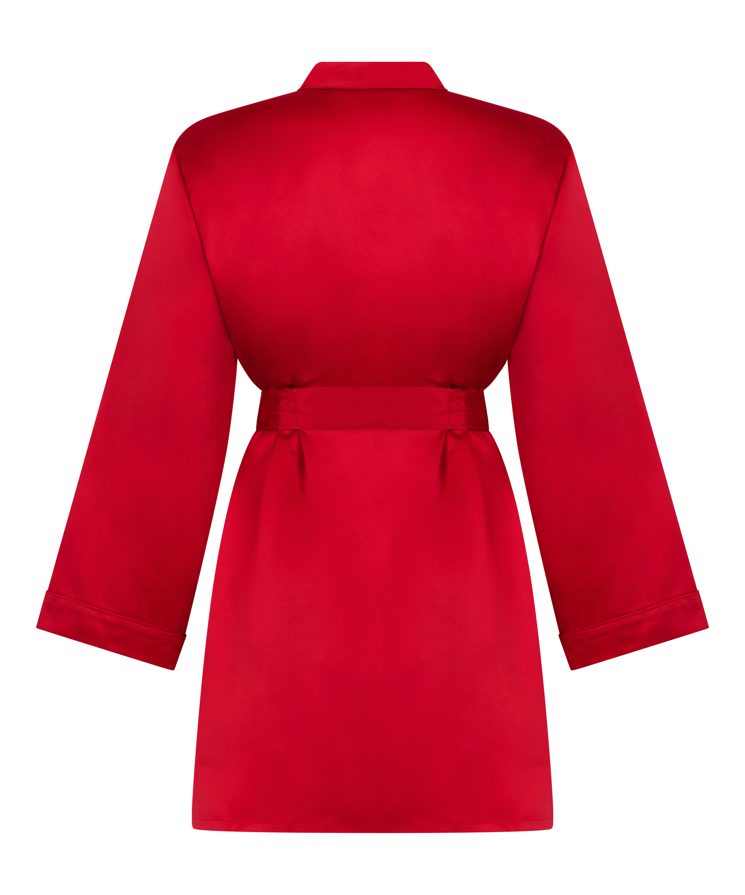 Satin kimono, Red, main