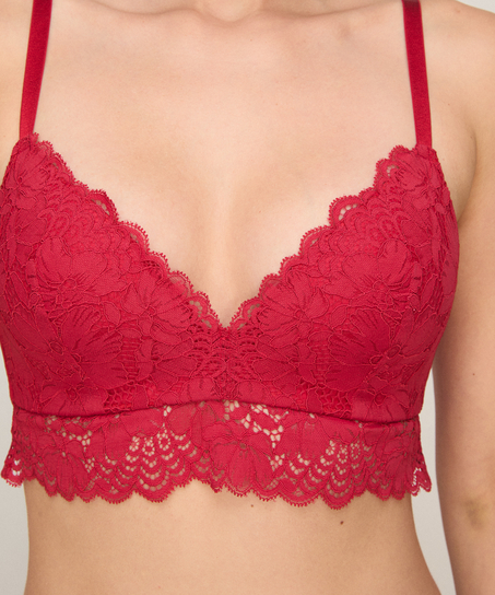 Andrea Padded Non-Wired Bra, Red