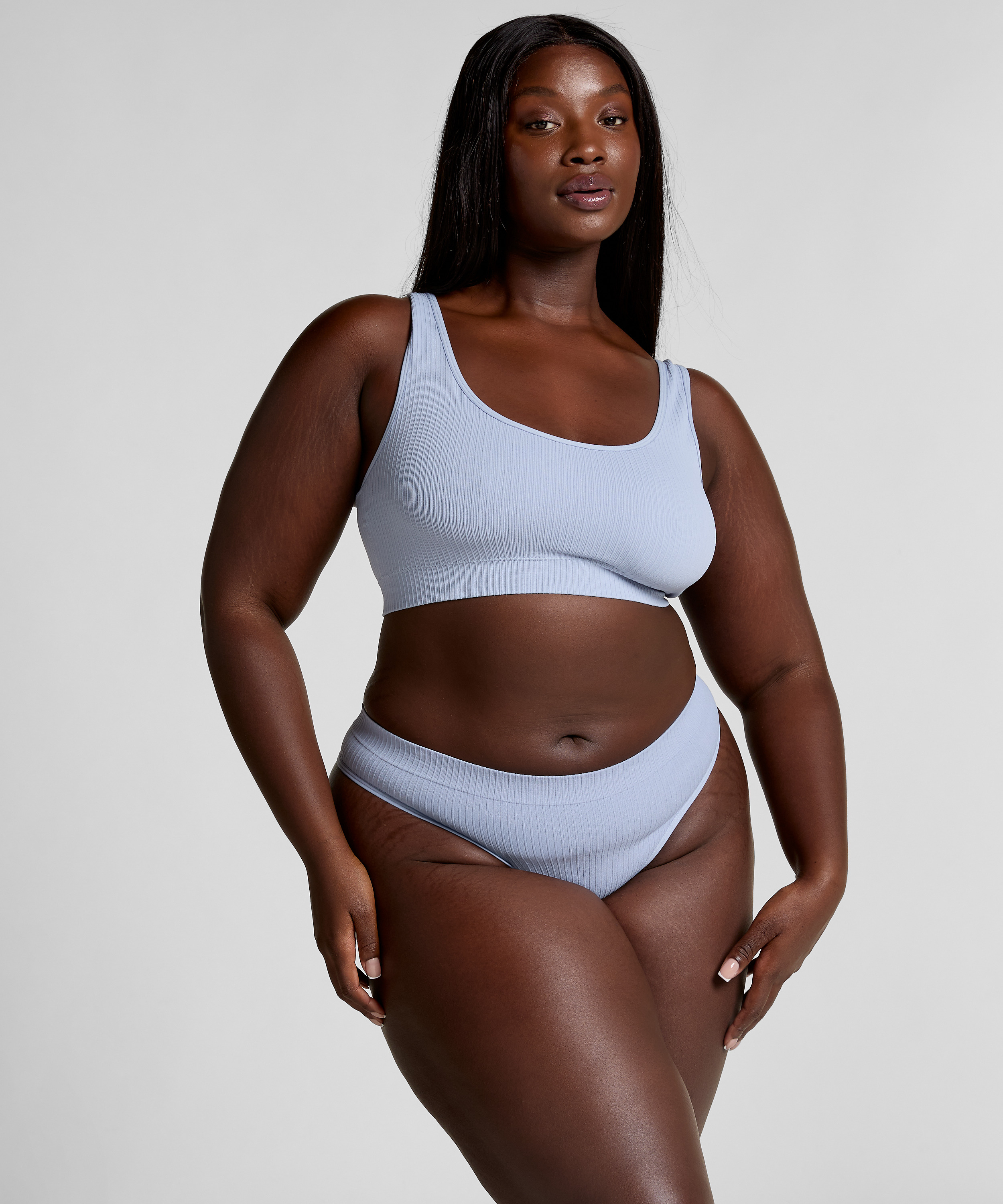 Dianne Scoop Bralette, Blue, main