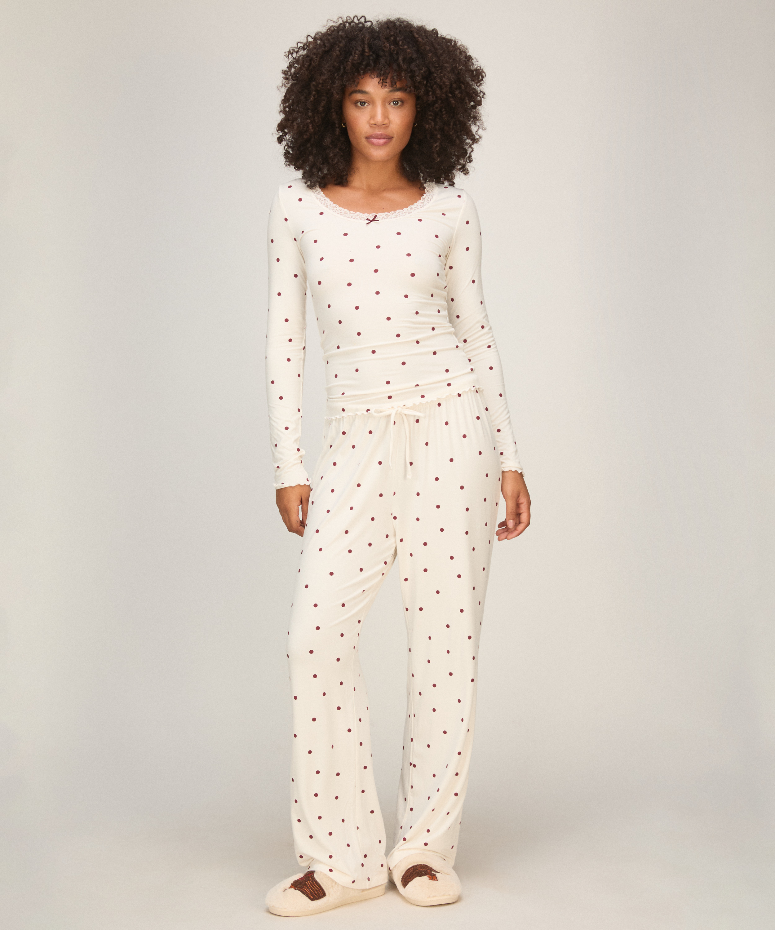 Top Lace Dot, White, main