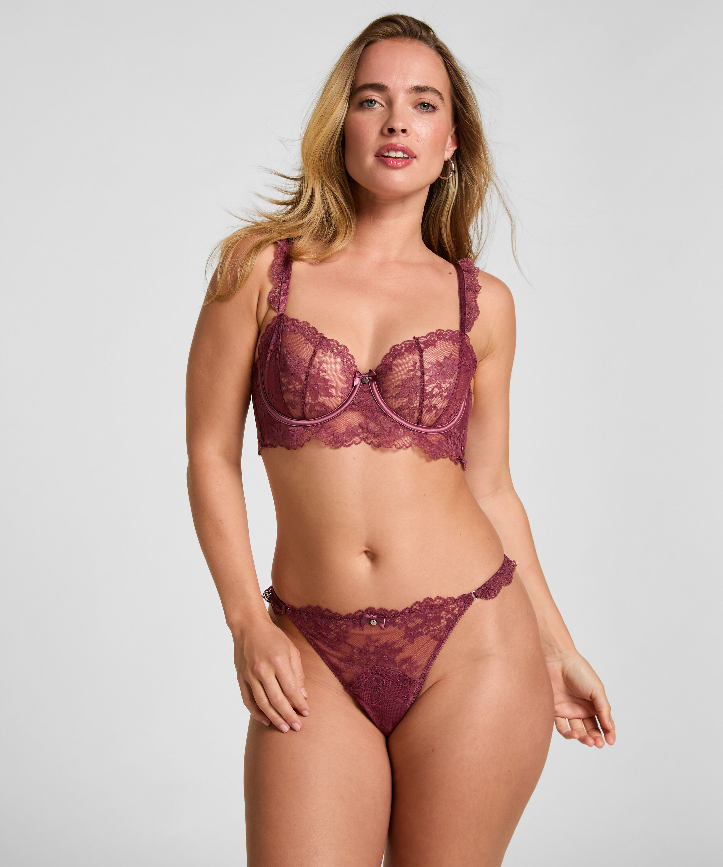 Non-Padded Underwired Bra Naomi, Purple
