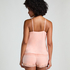 Velours Lace Cami Top, Pink