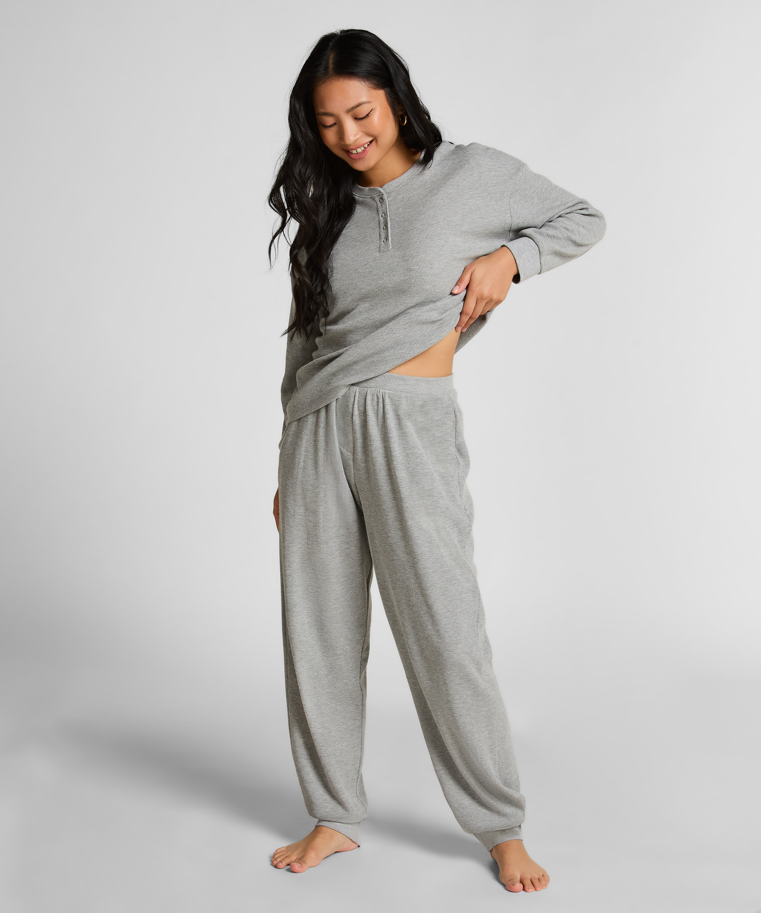 Joggers Waffle, Gray, main