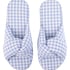Vichy Braided Slippers, Blue
