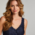 Nora Lace Slip Dress, Blue