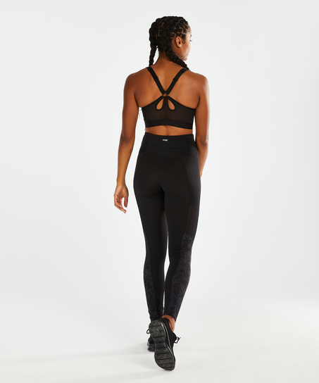 HKMX High waisted sport leggings Rodeo, Black